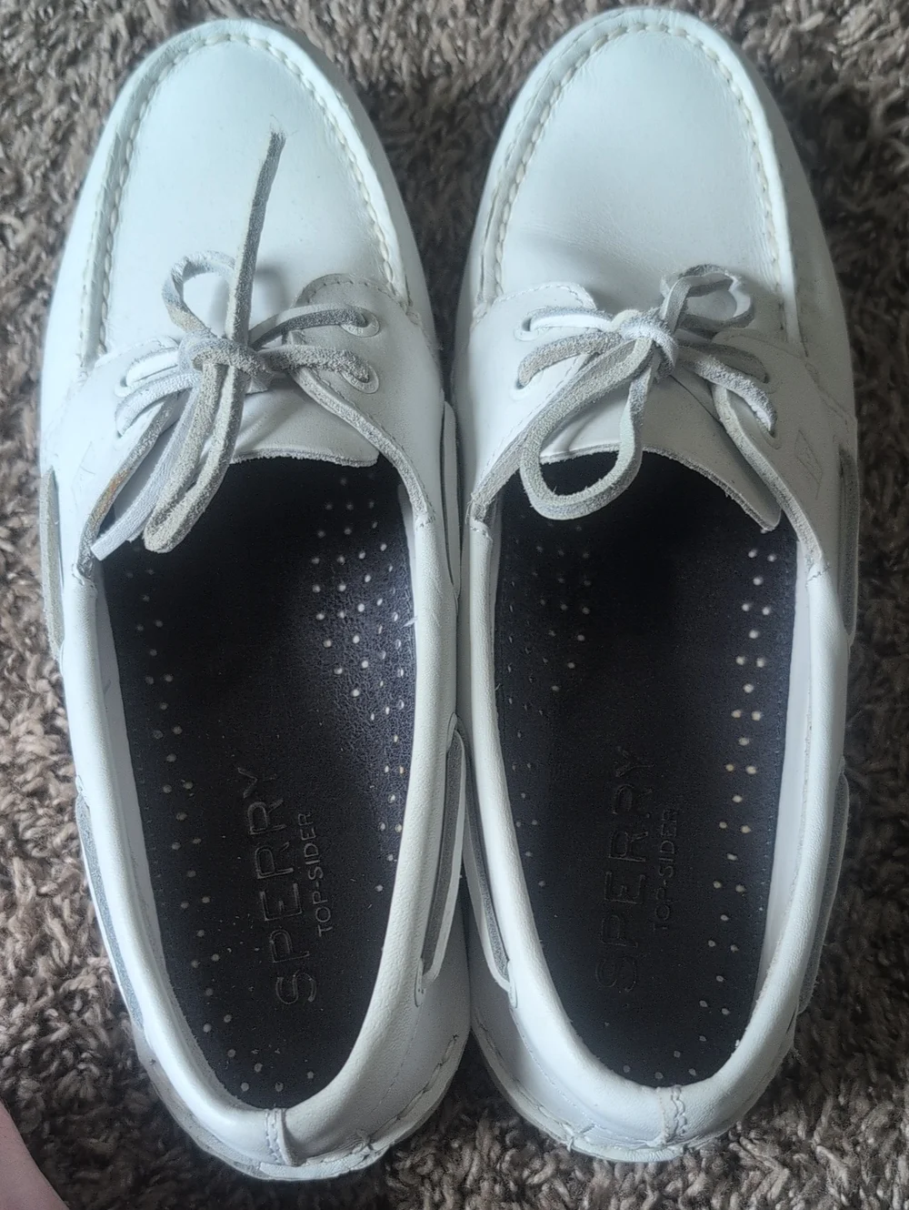 Sperry White Boat Shoes